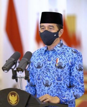 Presiden Jokowi Apresiasi Semangat Pengabdian Anggota Korpri di Tengah Pandemi