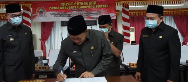 Pemkab dan DPRD Lampung Selatan Sepakati KUA-PPAS APBD TA 2021