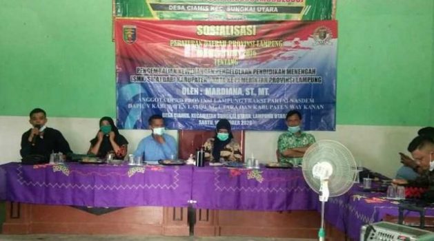 Mardiana Sosialisasikan Perda Pendidikan di Lampung Utara