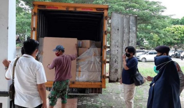 Pilkada 2020, KPU Lampung Selatan Terima 724.897 Lembar Surat Suara