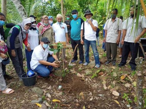 JBEL dan Warga Tanam 700 Pohon di Pekon Teratas Kotaagung