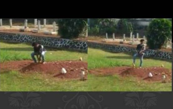 Viral Aksi Brutal Remaja Laki-Laki Lampung Utara ‘Cabut’ Nisan Makam Pahlawan