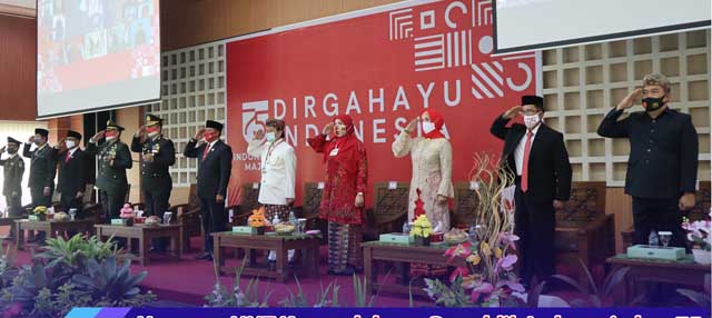 Walikota Bandarlampung-Forkopimda Ikuti Upacara Peringatan HUT RI