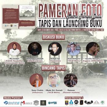 Pegiat Komunitas Gelar Pameran Foto Metro Tempo Dulu dan Luncurkan Buku
