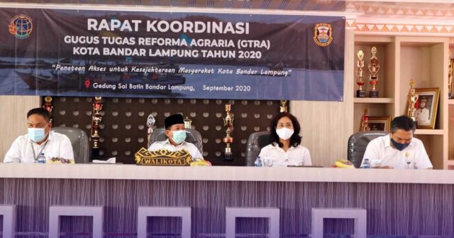 Walikota Bandarlampung Hadiri Rakor GTRA