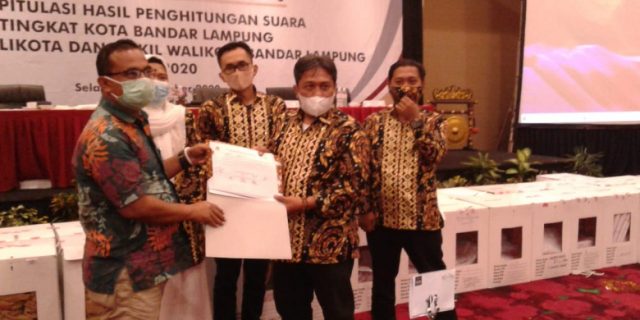 Pleno KPU: Eva Dwiana-Deddy Amarullah Memenangi Pilkada Bandarlampung 2020