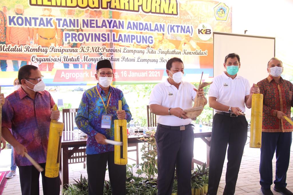 Buka Rembuk Paripurna KTNA, Gubernur Lampung Beri Semangat Petani dan Nelayan Sukseskan KPB