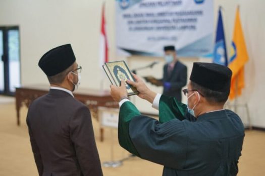 Prof. Karomani Melantik Sejumlah Pejabat Unila