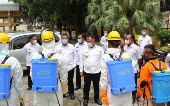Bupati Lamsel Tinjau Protokol Kesehatan di Beberapa OPD