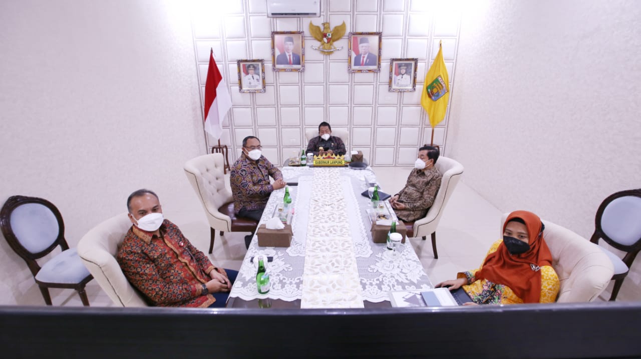 Gubernur Arinal Ikuti Pertemuan Tahunan Industri Jasa Keuangan 2021