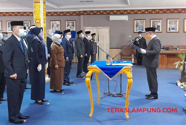 Panen Kritik, Pemkab Lampura Perketat Prokes dalam Pelantikan Pejabat