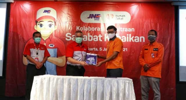 Permudah Bersedekah, JNE Gandeng Rumah Zakat