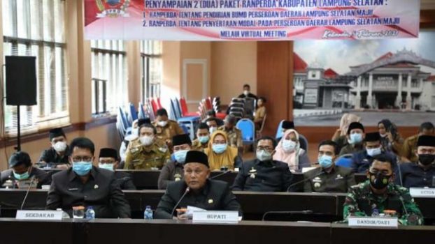 Nanang Sampaikan Dua Paket Raperda Lamsel tentang BUMD