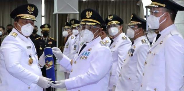 Gubernur Lampung Lantik Nanang-Pandu Sebagai Bupati dan Wakil Bupati Lampung Selatan