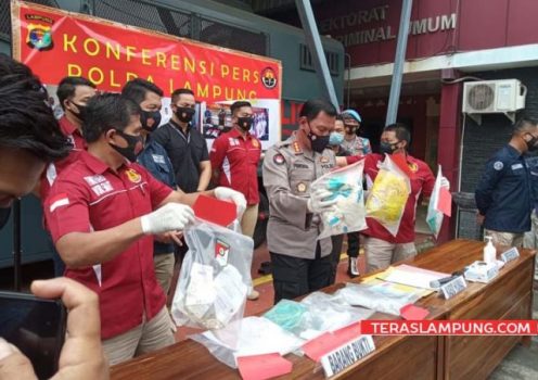 Polda Lampung Tindaklanjuti Temuan Sampah Medis Covid-19 Milik RSU Urip Sumoharjo
