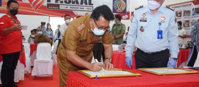 Pemkab Lamsel – Forkopimda Deklarasikan Janji Kinerja dan Pembangunan Zona Integritas
