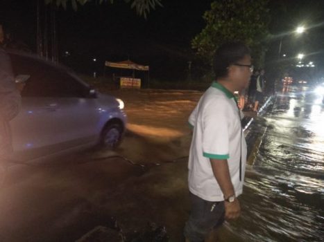 Hujan Deras di Bandarlampung, Kedaton – Rajabasa Dilanda Banjir