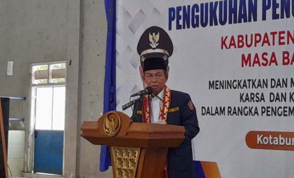 Budi Utomo Kukuhkan Pengurus Karang Taruna Lampung Utara 2021-2026