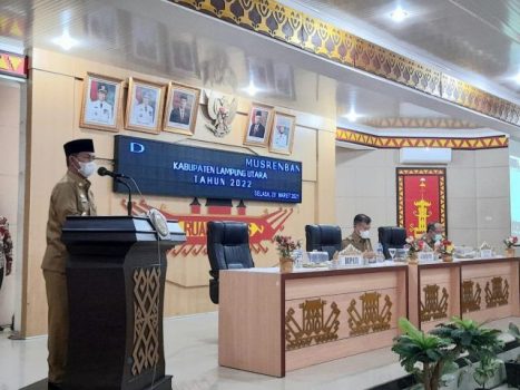 Musrenbang Lampung Utara 2022, Bupati Budi Utomo Ajak Semua Pihak Bekerja Keras