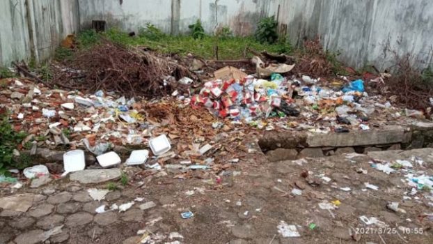 Bagian belakang kantor Bappeda Lampung Utara. Foto: Teraslampung.com/Feaby Handana