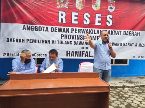 Reses, Hanipal Terima Keluhan Rusaknya Infrastruktur Jalan