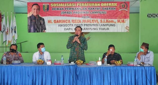 Garinca Sosialisasikan Perda Nomor 3/2020 di Raman Aji