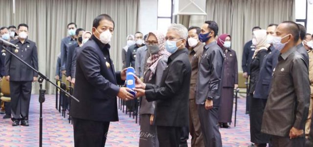 Gubernur Lampung Lantik Kadis Perindag dan 67 Pejabat Fungsional