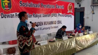 Raden Muhammad Ismail Sosialisasi Perda AKB di Sukadamai