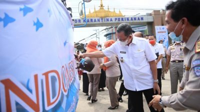 Bulan Mutu Karantina 2021, Pemprov dan BIKPM-KKP Lampung Tebar Benih Ikan Sehat Bermutu