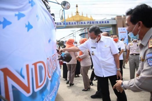 Bulan Mutu Karantina 2021, Pemprov dan BIKPM-KKP Lampung Tebar Benih Ikan Sehat Bermutu