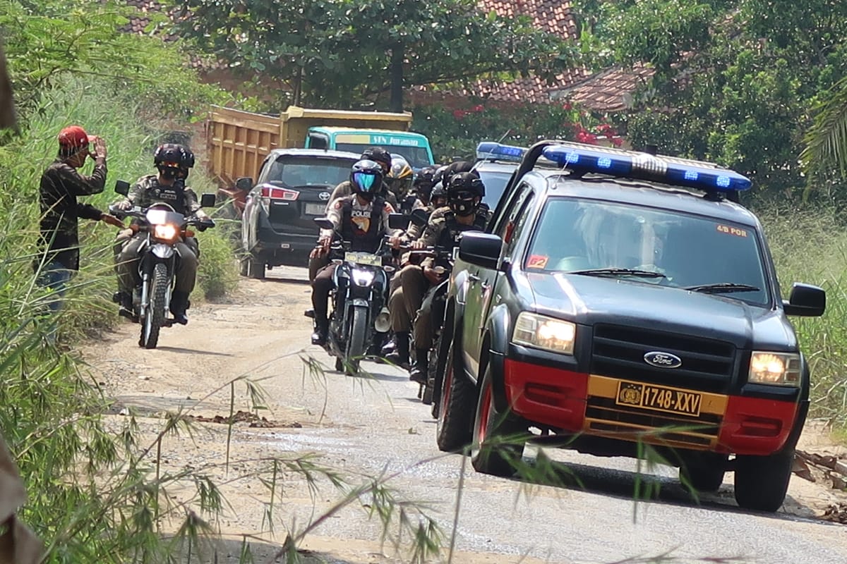 Antisipasi Begal-Perampok-Curanmor Jelang Lebaran, Tim Gabungan Senjata Lengkap Gelar Patroli di Lamteng