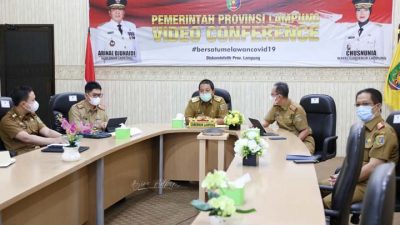 Gubernur Arinal Djunaidi Ikuti Peluncuran Aksi Pencegahan Korupsi 2021-2022