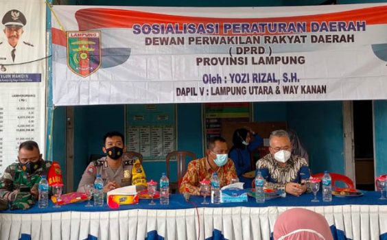 Yozi Rizal Sosialisasikan Perda AKB di Kampung Negeri Bumi Putra