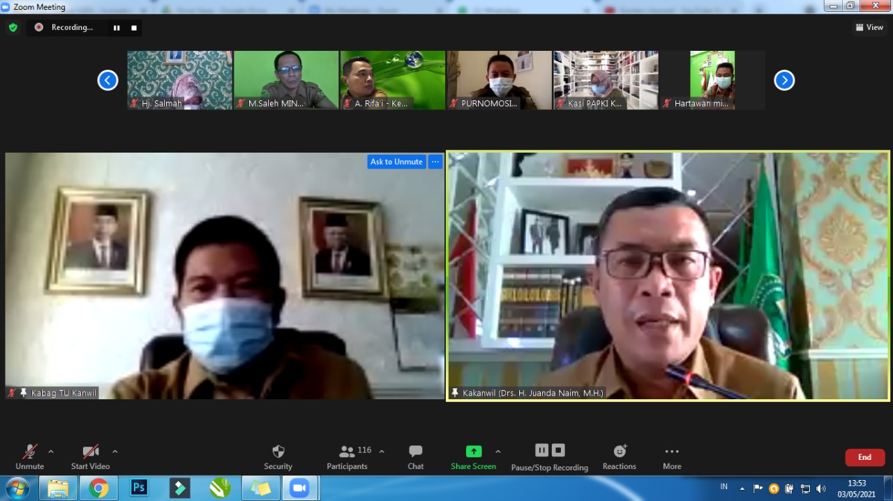 Kemenag Lampung Imbau ASN Salat Idul Fitri di Rumah