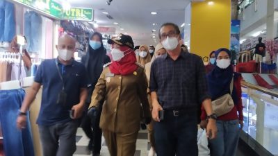 Cek Protokol Kesehatan, Walikota Bandarlampung Sidak di Pasar Modern