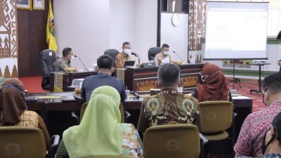 Sekdaprov Lampung Pimpin Rapat Tindak Lanjut Hasil Evaluasi SAKIP 2020