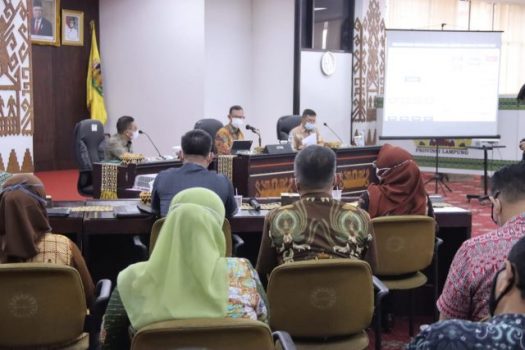Sekdaprov Lampung Pimpin Rapat Tindak Lanjut Hasil Evaluasi SAKIP 2020