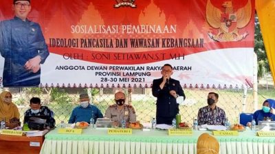 Soni Setiawan Sosialisasikan Wawasan Kebangsaan di SMAN 1 Sungkai Jaya