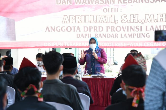 Apriliati Ajak Warga Bandarlampung Amalkan Pancasila