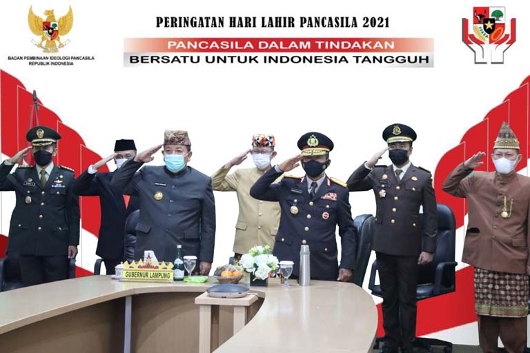 Gubernur Arinal Djunaidi Ikuti Upacara Peringatan Hari Lahir Pancasila 