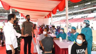 Wujudkan Kekebalan Komunal, Jokowi Targetkan Dua Juta Dosis Vaksinasi Covid-19 Harian pada Agustus 2021