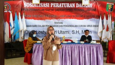 Lesty Sosialisasikan Adaptasi Kebiasaan Baru di Desa Kertosari