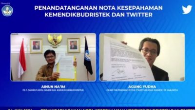 Kemendikbudristek – Twitter Siap Lakukan Penguatan Literasi Media Sosial Guru dan Siswa SMP