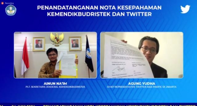 Kemendikbudristek – Twitter Siap Lakukan Penguatan Literasi Media Sosial Guru dan Siswa SMP