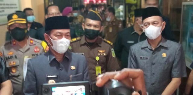 Bupati Budi Utomo menjelaskan soal RPJMP Perubahan 2019-2024.