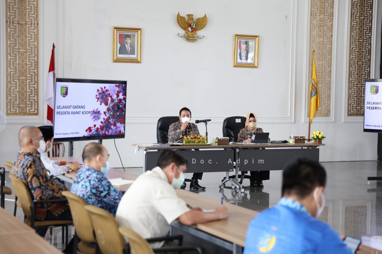 Terkait Penanganan Covid-19, Gubernur Arinal Panggil Para Kadis Kesehatan dan Direktur Rumah Sakit Kabupaten/Kota