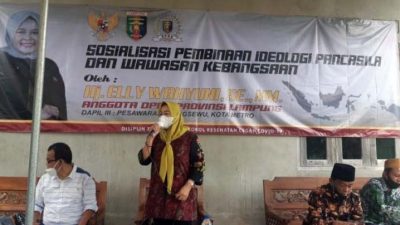 Elly Wahyuni Sosialisasika Ideologi Pancasila di Pringsewu
