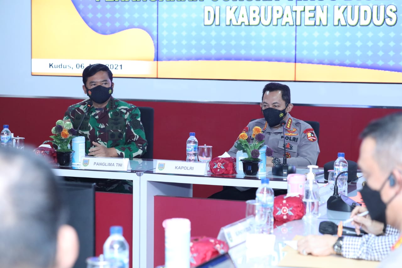 Ini Upaya Panglima TNI, Kapolri dan Kepala BNPB Tekan Kasus Covid-19 di Kudus