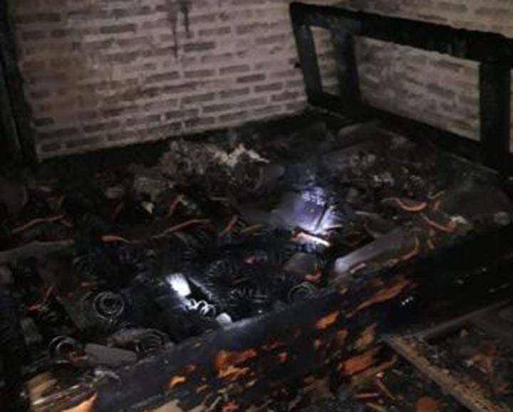 Diduga Korsleting Listrik, Rumah Warga Tanjung Anom Terbakar