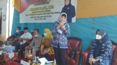 Mardiana Sosialiasikan Ideologi Pancasila di Kotabumi